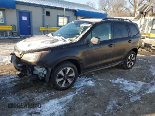 2017 Subaru Forester Premium with VIN JF2SJAECXHH575686, listed as a Copart auction lot 44991915 with 75,741 mi miles and Salvage Title. Bid and sale history available at carsss.com. Image 1.