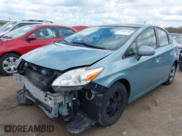 2013 Toyota Prius One with VIN JTDKN3DU2D1725401, listed as a IAAI auction lot 42066366 with 113,761 mi miles. Bid and sale history available at carsss.com. Image 18.