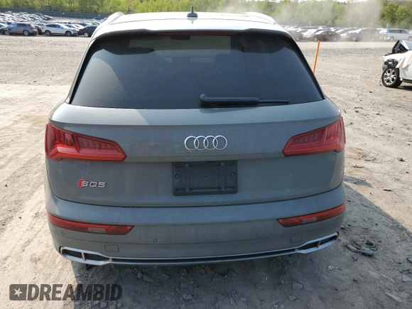 2019 Audi SQ5 Premium Plus with VIN WA1B4AFY1K2015849, listed as a Copart auction lot 52017083 with 25,465 mi miles. Bid and sale history available at carsss.com. Image 6.