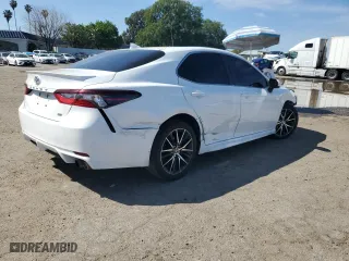 2021 Toyota Camry SE Nightshade with VIN 4T1G11AK1MU427876, listed as a Copart auction lot 49916465 with 141,543 mi miles and Salvage Title. Bid and sale history available at carsss.com. Image 3.