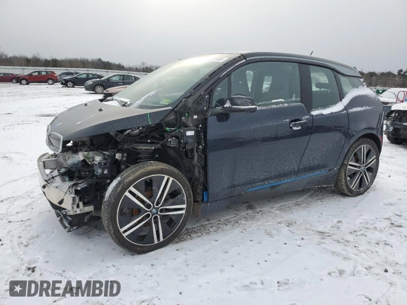 2018 BMW i3 with VIN WBY7Z2C5XJVE65043, listed as a Copart auction lot 44222705 with 44,635 mi miles and Salvage Title. Bid and sale history available at carsss.com. Image 1.