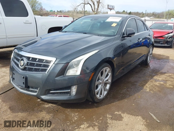2014 Cadillac ATS Performance with VIN 1G6AC5S35E0116188, listed as a IAAI auction lot 41860494 with 85,517 mi miles. Bid and sale history available at carsss.com. Image 18.