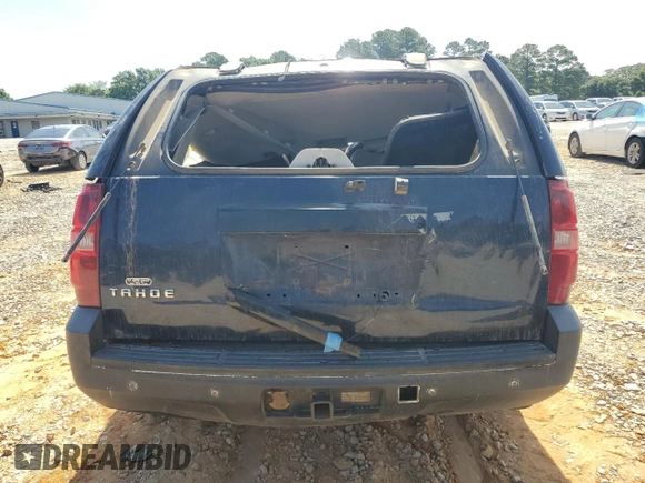 2007 Chevrolet Tahoe LTZ with VIN 1GNFC13J77R143133, listed as a Copart auction lot 57874095 with Not provided miles and Salvage title. Bid and sale history available at DreamBid. Image 6.
