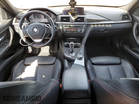 2015 BMW 3 Series 335i with VIN WBA3A9C57FK473104, listed as a Copart auction lot 54974185 with 112,370 mi miles and Salvage title. Bid and sale history available at DreamBid. Image 8.
