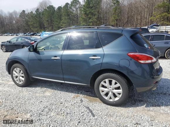 2012 Nissan Murano S with VIN JN8AZ1MU1CW110834, listed as a Copart auction lot 48887195 with 162,820 mi miles and Salvage Title. Bid and sale history available at carsss.com. Image 2.