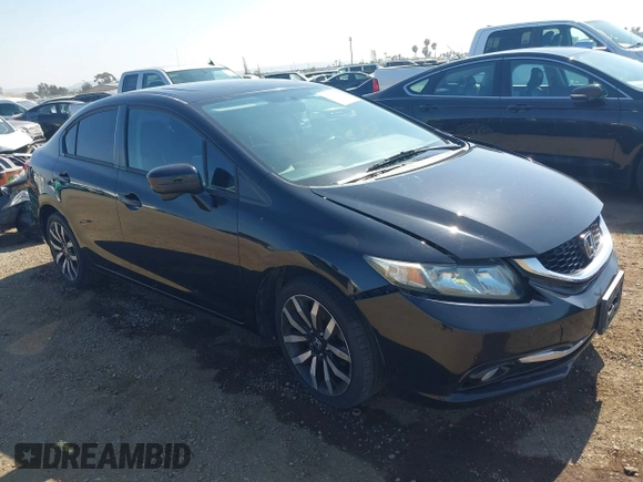2015 Honda Civic EX-L z VIN 2HGFB2F93FH555035, wystawiony jako IAAI lot #42152303 z przebiegiem 86 775 mil mil oraz . Historia ofert i sprzedaży dostępna na DreamBid. Obrazek 1.