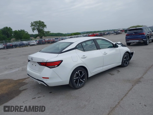2024 Nissan Sentra SV with VIN 3N1AB8CV4RY274313, listed as a IAAI auction lot 42442578 with 33,681 mi miles and . Bid and sale history available at DreamBid. Image 4.