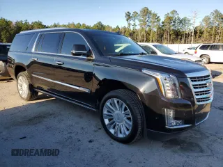 2019 Cadillac Escalade ESV Platinum with VIN 1GYS4KKJ4KR296244, listed as a Copart auction lot 45375865 with 55,746 mi miles and Salvage title. Bid and sale history available at DreamBid. Image 4.