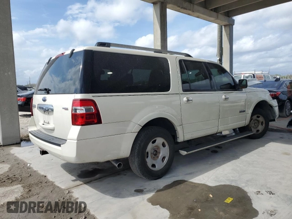 2008 Ford Expedition EL Limited with VIN 1FMFK19558LA27953, listed as a Copart auction lot 45393895 with 137,039 mi miles and Salvage Title. Bid and sale history available at carsss.com. Image 3.