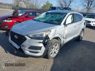 2019 Hyundai Tucson SE with VIN KM8J2CA48KU872175, listed as a IAAI auction lot 41956066 with 105,534 mi miles. Bid and sale history available at carsss.com. Image 2.