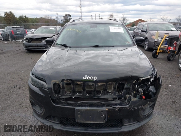 2019 Jeep Cherokee Latitude with VIN 1C4PJMCX7KD230450, listed as a IAAI auction lot 41474709 with 172,684 mi miles. Bid and sale history available at carsss.com. Image 12.
