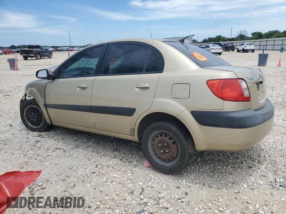 2008 Kia Rio LX with VIN KNADE123586383830, listed as a Copart auction lot 66807804 with 236,377 mi miles and Salvage Title. Bid and sale history available at DreamBid. Image 2.