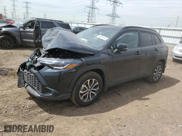 2024 Toyota Corolla Cross Hybrid S with VIN 7MUFBABG4RV061856, listed as a Copart auction lot 55831315 with Not provided miles and Salvage title. Bid and sale history available at DreamBid. Image 1.