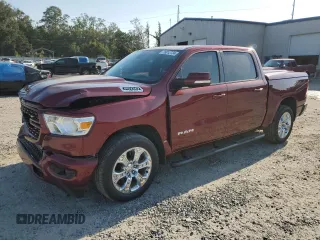 2022 Ram 1500 Lone Star with VIN 1C6RREFT6NN124870, listed as a Copart auction lot 75812724 with 29,846 mi miles and Salvage title. Bid and sale history available at DreamBid. Image 1.