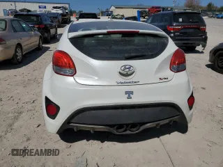 2015 Hyundai Veloster Turbo with VIN KMHTC6AE9FU222633, listed as a Copart auction lot 47554255 with 83,296 mi miles and Salvage title. Bid and sale history available at DreamBid. Image 6.