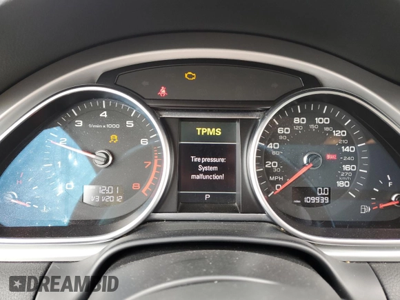 2013 Audi Q7 3.0T Premium Plus with VIN WA1LGAFE6DD005441, listed as a Copart auction lot 49255475 with 109,939 mi miles and Clean Title. Bid and sale history available at carsss.com. Image 9.