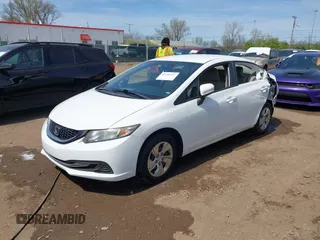 2015 Honda Civic LX with VIN 19XFB2F54FE104574, listed as a IAAI auction lot 42096001 with 122,094 mi miles and . Bid and sale history available at DreamBid. Image 18.