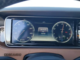 2016 Mercedes-Benz S-Class S 550 with VIN WDDXJ8FB7GA017374, listed as a Copart auction lot 46481925 with 75,978 mi miles and Salvage Title. Bid and sale history available at carsss.com. Image 9.
