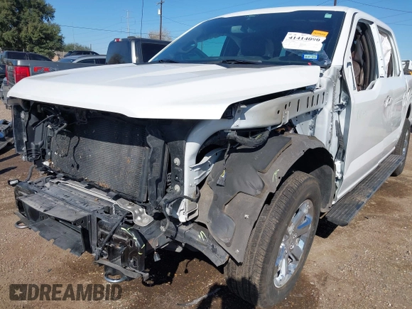 2021 Ford F-150 XL with VIN 1FTFW1E81MFA85592, listed as a IAAI auction lot 41414090 with 40,738 mi miles. Bid and sale history available at carsss.com. Image 6.