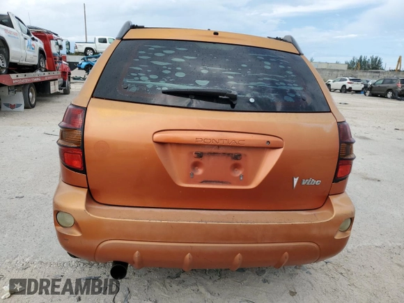 2004 Pontiac Vibe with VIN 5Y2SL62814Z448996, listed as a Copart auction lot 72340874 with 0 mi miles and Salvage Title. Bid and sale history available at carsss.com. Image 6.