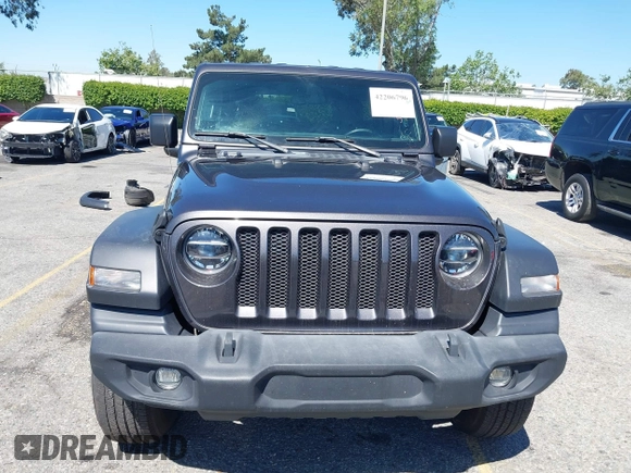 2022 Jeep Wrangler Unlimited Sport S z VIN 1C4HJXDG6NW134306, wystawiony jako IAAI lot #42206796 z przebiegiem 45 303 mil mil oraz . Historia ofert i sprzedaży dostępna na DreamBid. Obrazek 12.
