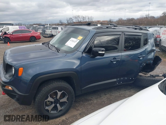2022 Jeep Renegade Trailhawk with VIN ZACNJDC19NPN61911, listed as a IAAI auction lot 41181227 with 25,614 mi miles and . Bid and sale history available at DreamBid. Image 15.