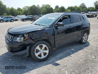 2017 Jeep Compass Latitude with VIN 3C4NJCBB9HT629483, listed as a Copart auction lot 60465815 with 88,666 mi miles and Salvage title. Bid and sale history available at DreamBid. Image 1.