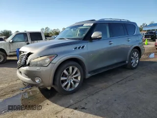 2013 Infiniti QX56 with VIN JN8AZ2NE7D9060390, listed as a Copart auction lot 81451554 with 164,291 mi miles and Salvage Title. Bid and sale history available at carsss.com. Image 1.