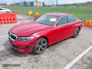 2021 BMW 3 Series 330i xDrive with VIN 3MW5R7J0XM8B84956, listed as a IAAI auction lot 41924406 with 76,129 mi miles. Bid and sale history available at carsss.com. Image 18.