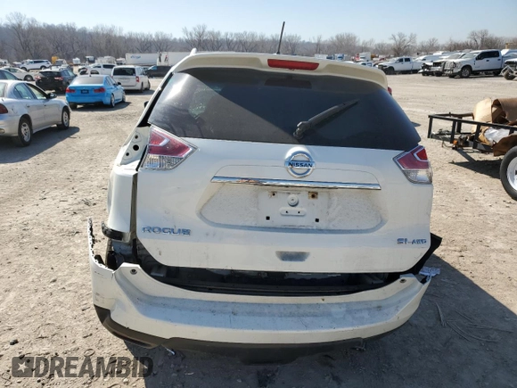 2016 Nissan Rogue SL with VIN 5N1AT2MV7GC853349, listed as a Copart auction lot 48502135 with Not Provided miles and Salvage Title. Bid and sale history available at DreamBid. Image 6.