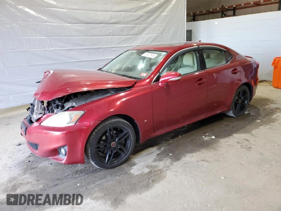 2011 Lexus IS 250 with VIN JTHCF5C20B5047877, listed as a Copart auction lot 50927545 with 189,854 mi miles and Salvage title. Bid and sale history available at DreamBid. Image 1.