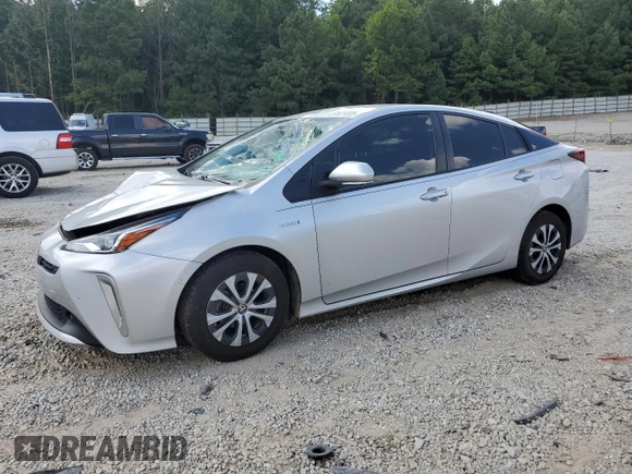 2021 Toyota Prius LE with VIN JTDL9MFU0M3030950, listed as a Copart auction lot 64421325 with 46,235 mi miles and Salvage title. Bid and sale history available at DreamBid. Image 1.