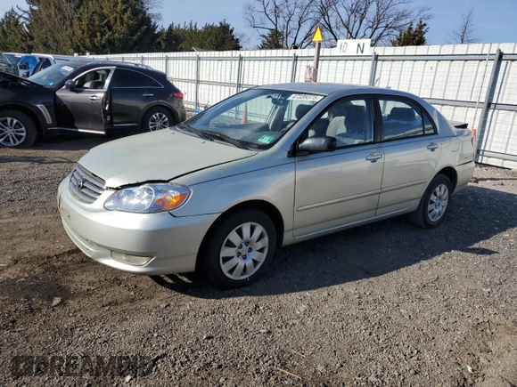 2003 Toyota Corolla CE with VIN JTDBR32E830045118, listed as a Copart auction lot 47339375 with Not Provided miles and Salvage Title. Bid and sale history available at DreamBid. Image 1.