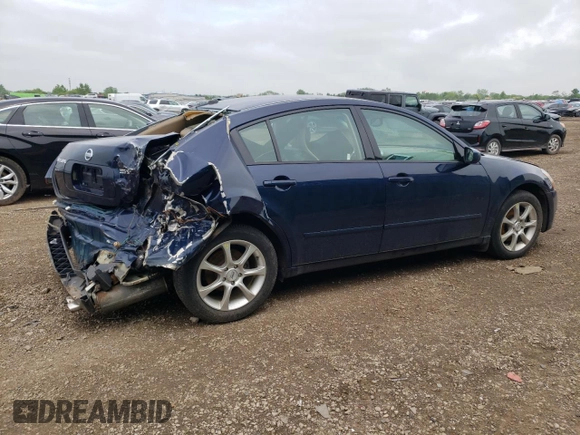 2005 Nissan Maxima 3.5 SL with VIN 1N4BA41E95C857811, listed as a Copart auction lot 54558844 with 0 mi miles and Salvage Title. Bid and sale history available at carsss.com. Image 3.