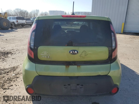 2015 Kia Soul with VIN KNDJN2A28F7750148, listed as a Copart auction lot 53924875 with 80,950 mi miles and Salvage Title. Bid and sale history available at DreamBid. Image 6.