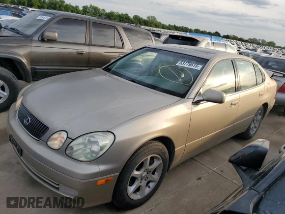 2001 Lexus GS 300 with VIN JT8BD69SX10139699, listed as a Copart auction lot 53779615 with 163,423 mi miles and Salvage Title. Bid and sale history available at DreamBid. Image 1.