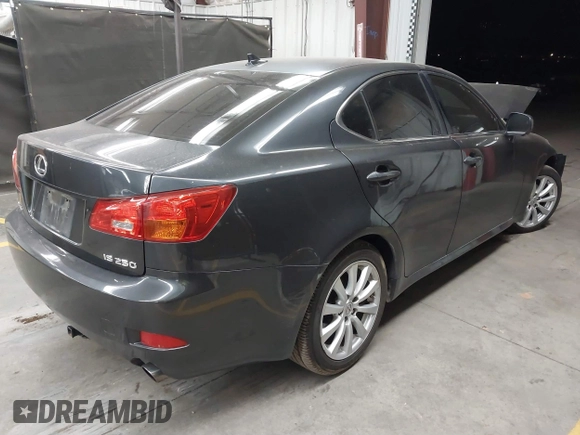 2008 Lexus IS with VIN JTHBK262085076032, listed as a IAAI auction lot 41839802 with 184,279 mi miles. Bid and sale history available at carsss.com. Image 4.