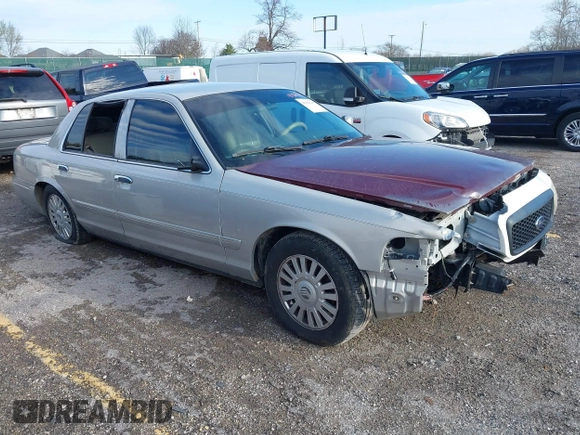 2008 Mercury Grand Marquis GS with VIN 2MEFM74V38X611049, listed as a IAAI auction lot 41869117 with 162,669 mi miles and . Bid and sale history available at DreamBid. Image 1.