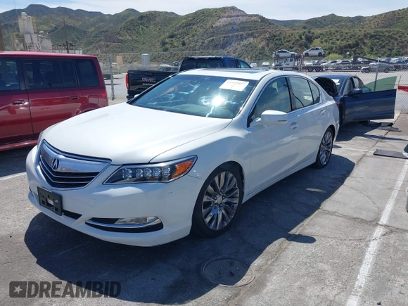 2014 Acura RLX Tech Pkg with VIN JH4KC1F51EC001557, listed as a IAAI auction lot 41937077 with 45,392 mi miles. Bid and sale history available at carsss.com. Image 18.