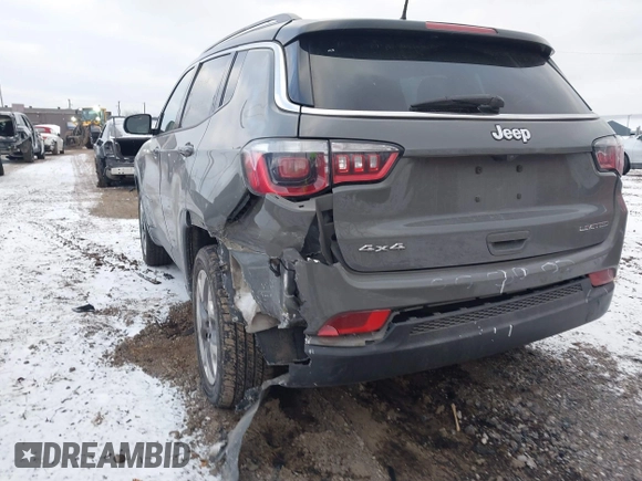 2020 Jeep Compass Limited with VIN 3C4NJDCBXLT104350, listed as a IAAI auction lot 41251659 with 151,379 mi miles. Bid and sale history available at carsss.com. Image 12.