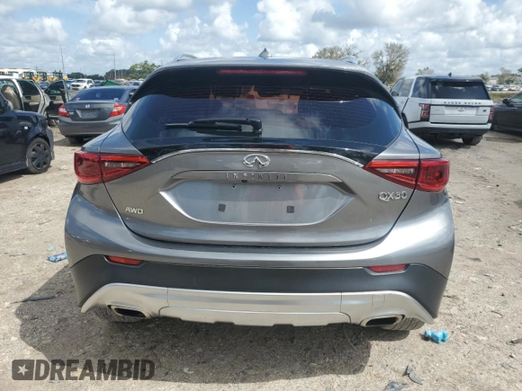 2018 Infiniti QX30 Premium with VIN SJKCH5CR5JA045165, listed as a Copart auction lot 70589234 with 85,595 mi miles and Non Repairable. Bid and sale history available at carsss.com. Image 6.
