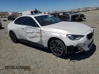 2023 BMW 2 Series 230i with VIN 3MW23CM02P8C97734, listed as a Copart auction lot 63805255 with 6,140 mi miles and Salvage title. Bid and sale history available at DreamBid. Image 4.