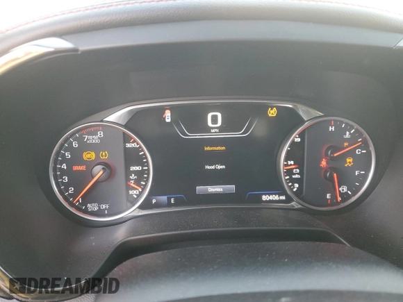 2019 Chevrolet Blazer RS with VIN 3GNKBERS1KS673158, listed as a Copart auction lot 45166445 with 80,406 mi miles and Salvage title. Bid and sale history available at DreamBid. Image 9.