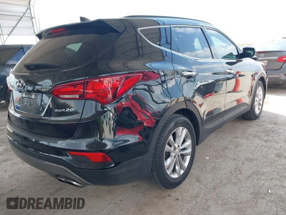 2018 Hyundai Santa Fe 2.0T with VIN 5XYZU4LA9JG536741, listed as a IAAI auction lot 42160866 with 86,356 mi miles and . Bid and sale history available at DreamBid. Image 4.