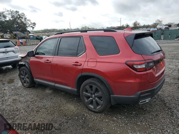 2023 Honda Pilot Sport with VIN 5FNYG2H31PB015143, listed as a Copart auction lot 47923925 with 28,279 mi miles and Salvage Title. Bid and sale history available at carsss.com. Image 2.