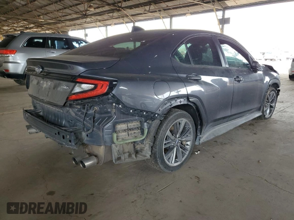 2023 Subaru WRX with VIN JF1VBAA65P9810907, listed as a Copart auction lot 50618875 with 20,019 mi miles and Clean title. Bid and sale history available at DreamBid. Image 3.