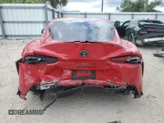 2021 Toyota GR Supra 3.0 with VIN WZ1DB0C06MW034973, listed as a Copart auction lot 59901174 with 0 mi miles and Salvage Title. Bid and sale history available at carsss.com. Image 6.