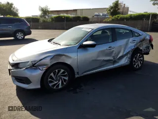 2016 Honda Civic EX with VIN 19XFC2F76GE247963, listed as a Copart auction lot 55530135 with 87,285 mi miles and Salvage Title. Bid and sale history available at DreamBid. Image 1.