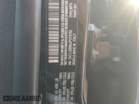 2018 Jeep Renegade Latitude z VIN ZACCJBBB0JPG75752, wystawiony jako Copart lot #55254665 z przebiegiem 57 727 mil mil oraz Szkoda całkowita • Salvage title. Historia ofert i sprzedaży dostępna na DreamBid. Obrazek 14.