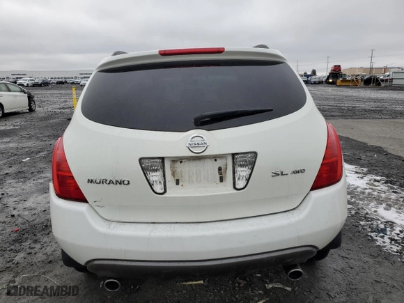 2004 Nissan Murano SL with VIN JN8AZ08W84W332147, listed as a Copart auction lot 88315065 with 158,519 mi miles and Salvage Title. Bid and sale history available at carsss.com. Image 6.